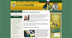 Desktop Screenshot of becomeaparamedic.co.uk