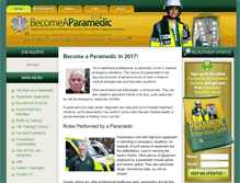 Tablet Screenshot of becomeaparamedic.co.uk